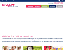Tablet Screenshot of kiddykare.co.uk